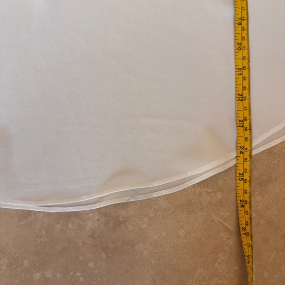 J Crew White Semi Sheer Scoop Neck Tank Top Womens Size L Relaxed Fit - Picture 11 of 13